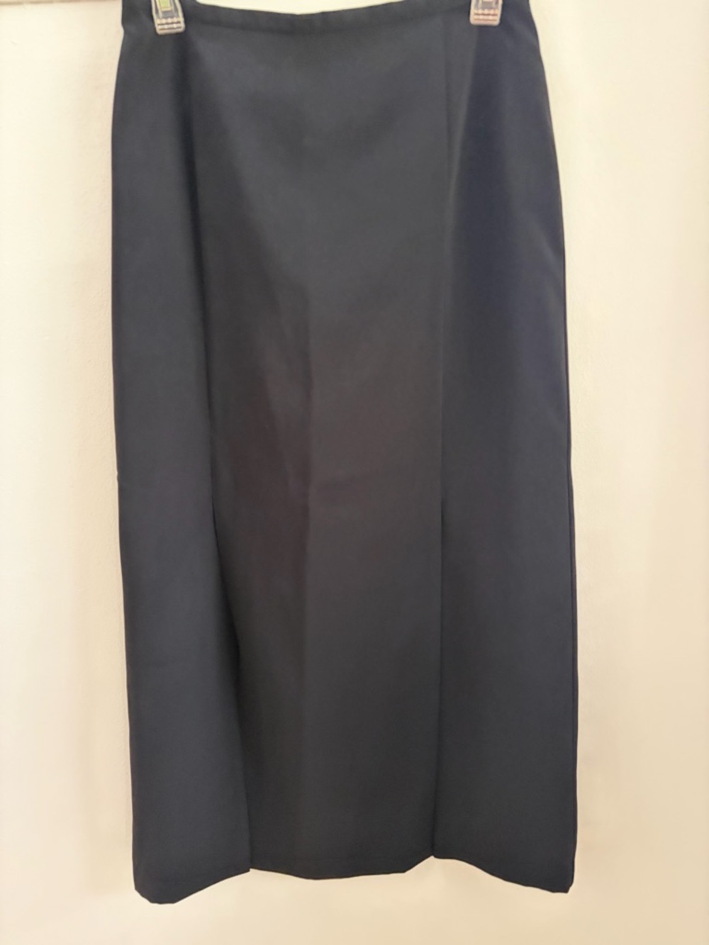 Norton McNaughton Black Straight Midi Skirt